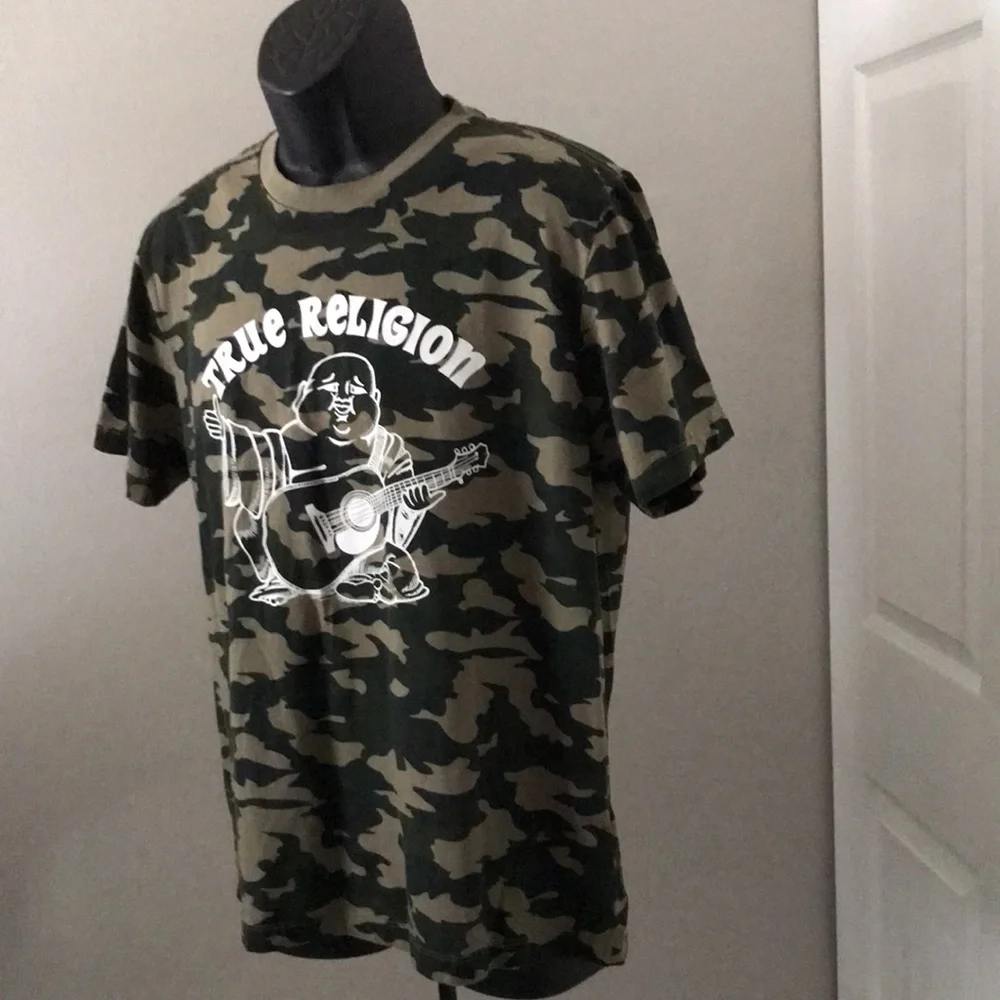 TRUE RELIGION Men's Short Sleeve Camo T-shirt | L